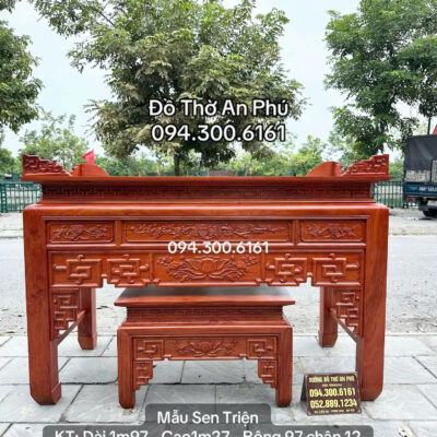 Án Gian THờ Mẫu Sen Triện Chân 12
