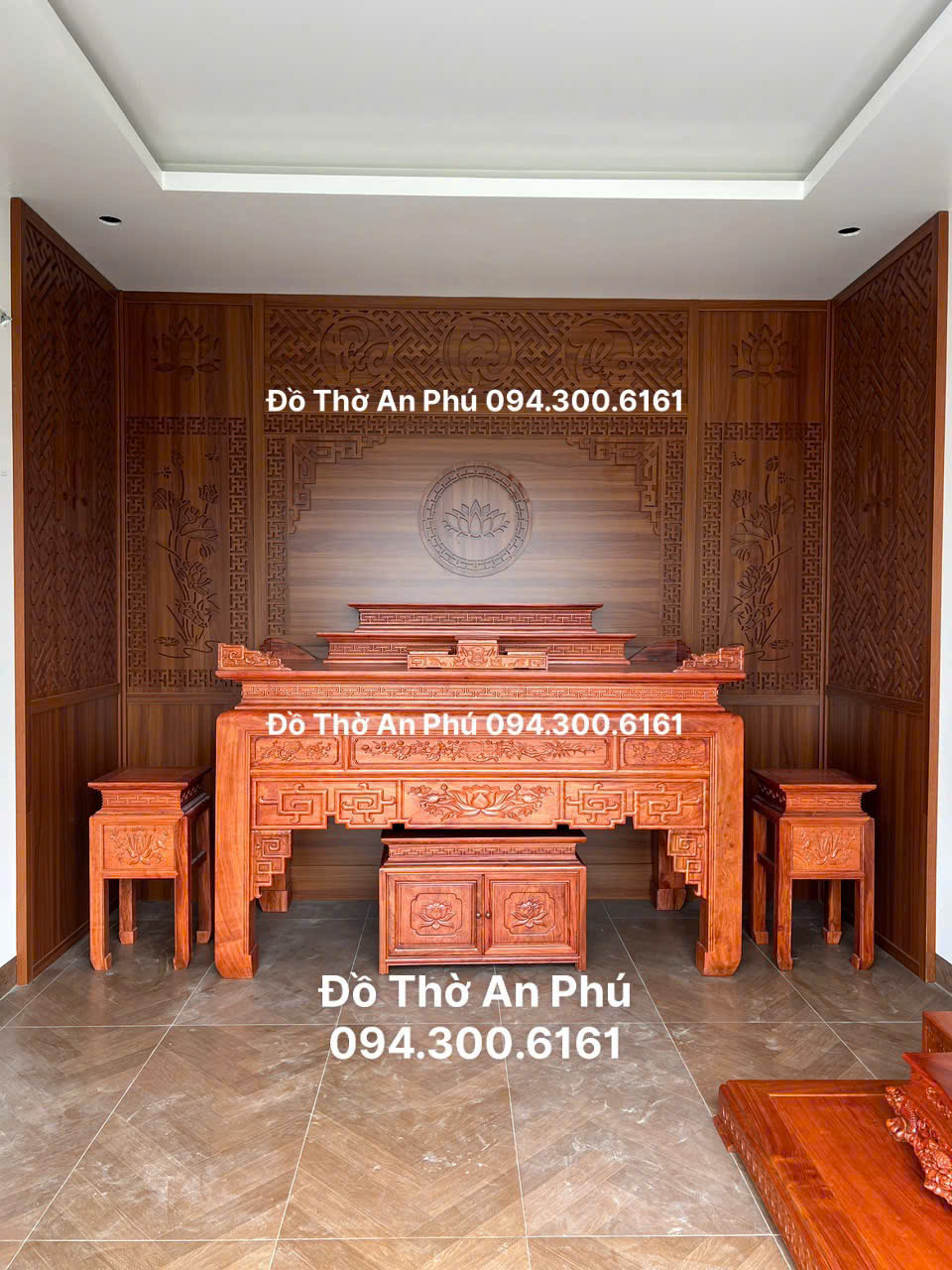 Đồ Thờ Gỗ Hương Đá