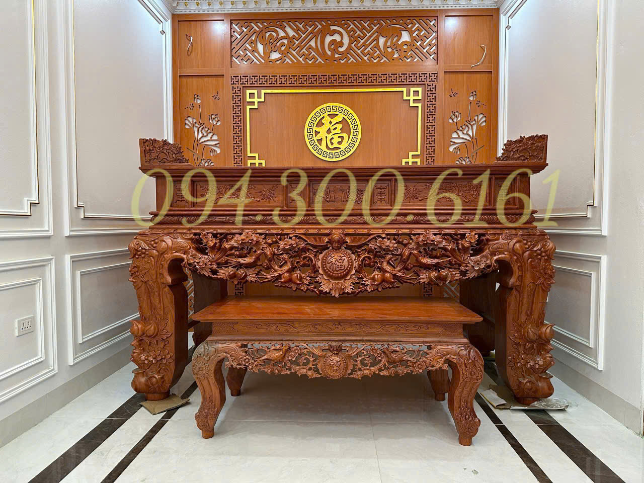 Sập Thờ Mai Điểu Chân 24